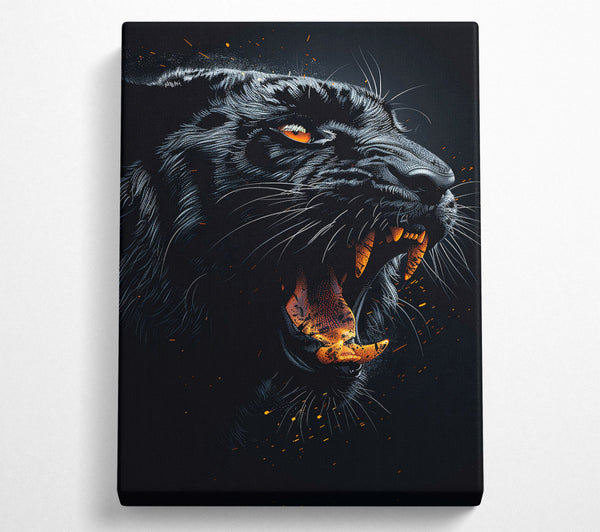  A Canvas Print of The Panther'S Roar Canvas Art