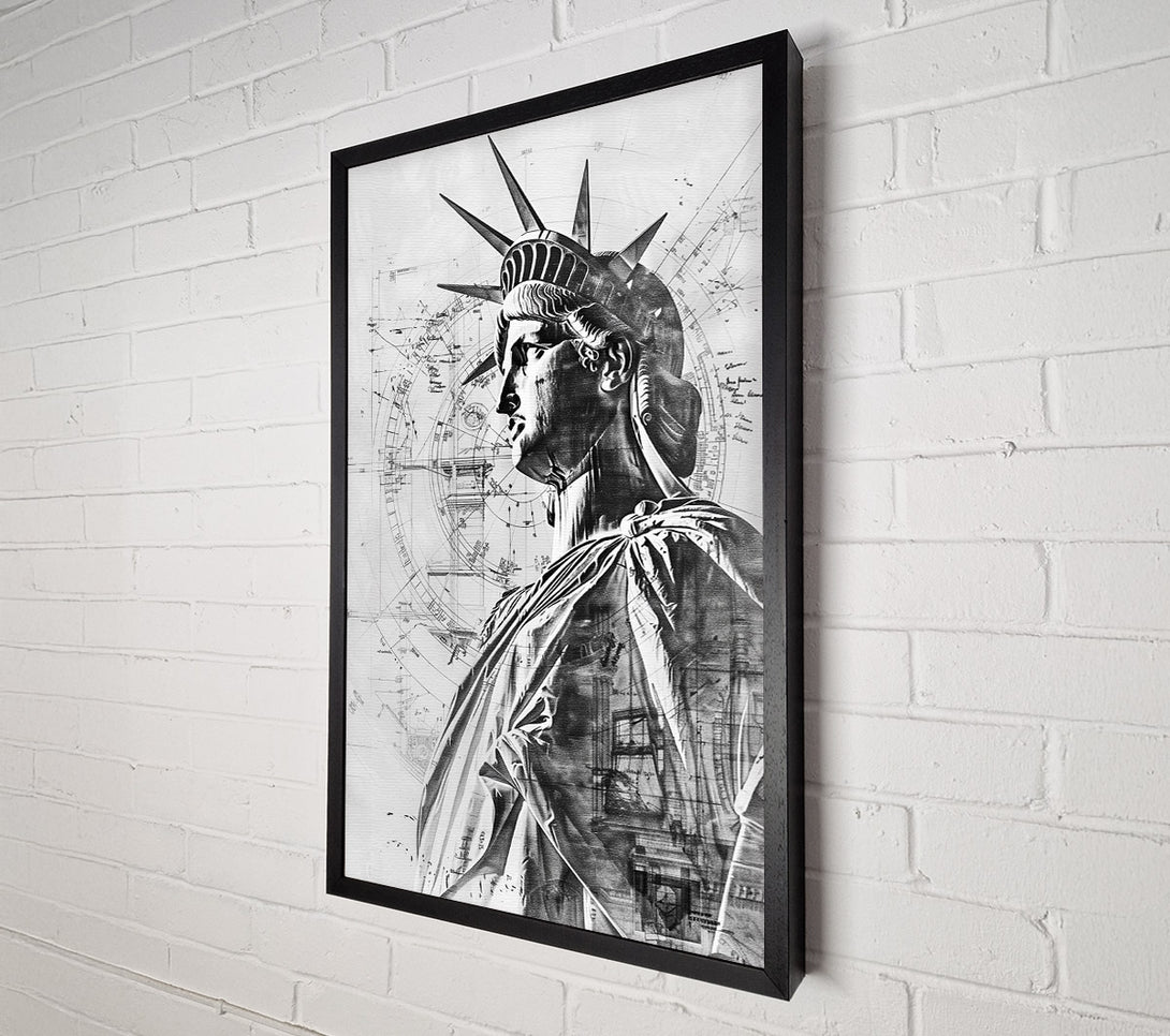  A Canvas Print of Lady Liberty Unveiled Canvas Art