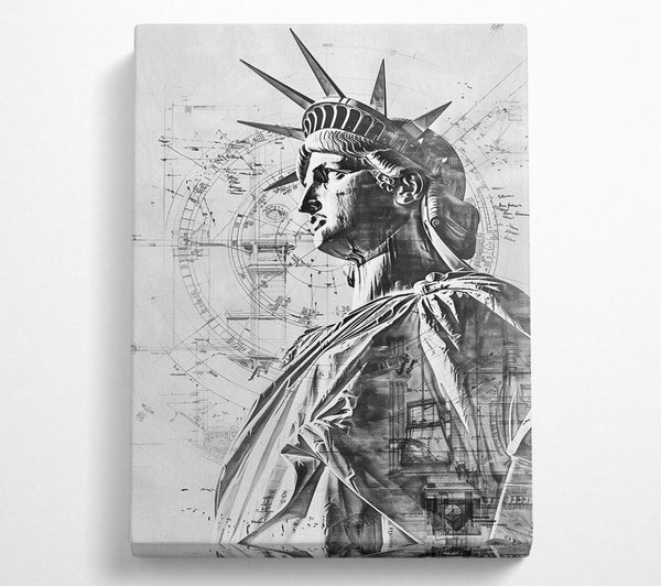  A Canvas Print of Lady Liberty Unveiled Canvas Art