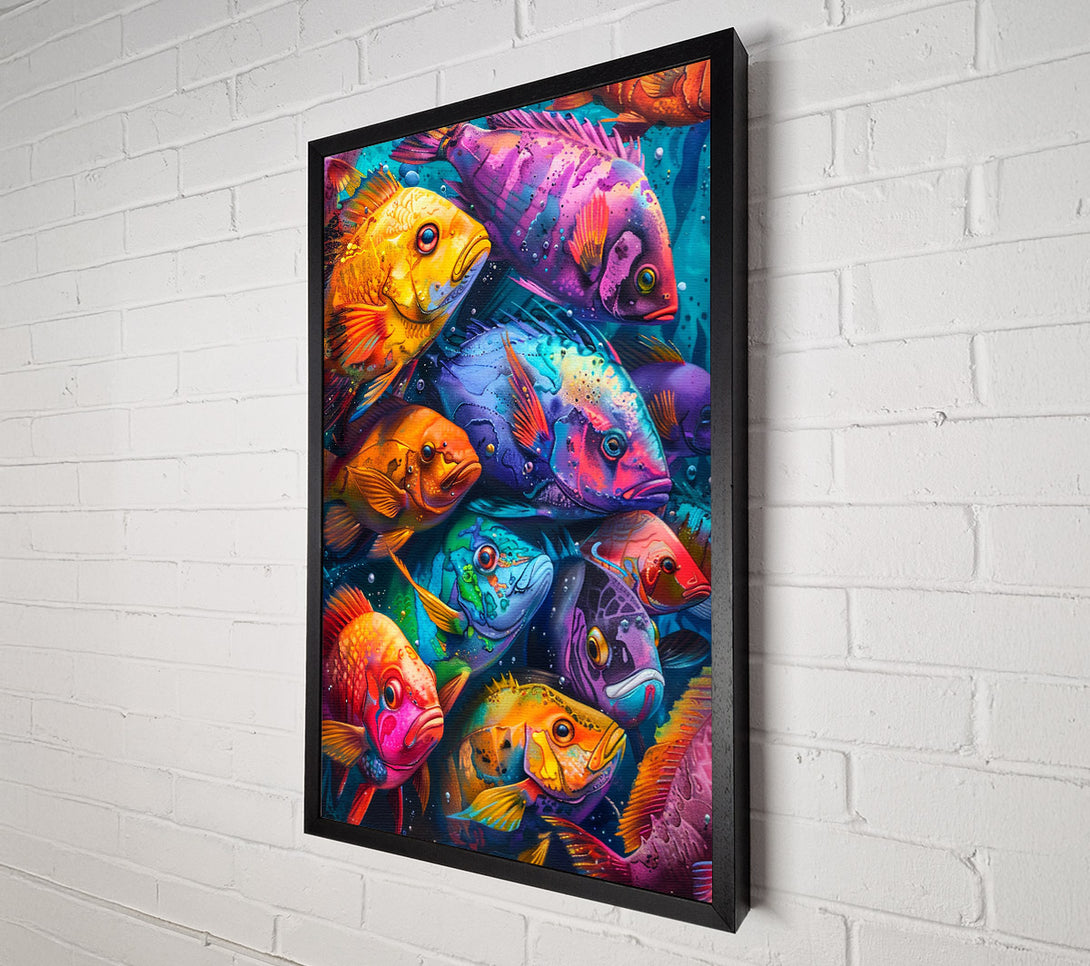  A Canvas Print of Fish Are Friends, Not Food Canvas Print