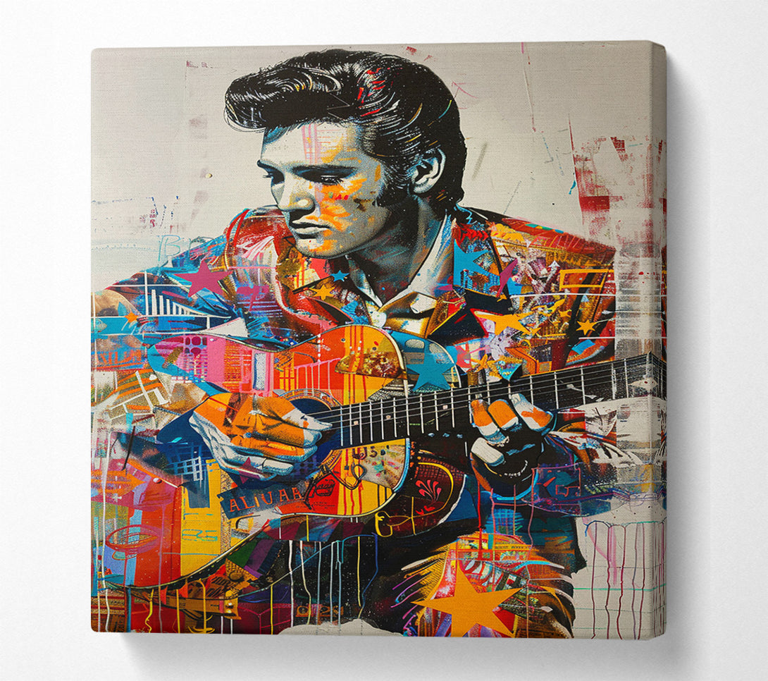  A Canvas Print of The King Of Rock And Roll Canvas Wall Art