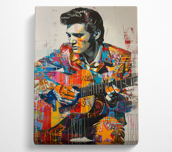  A Canvas Print of The King Of Rock And Roll Canvas Wall Art