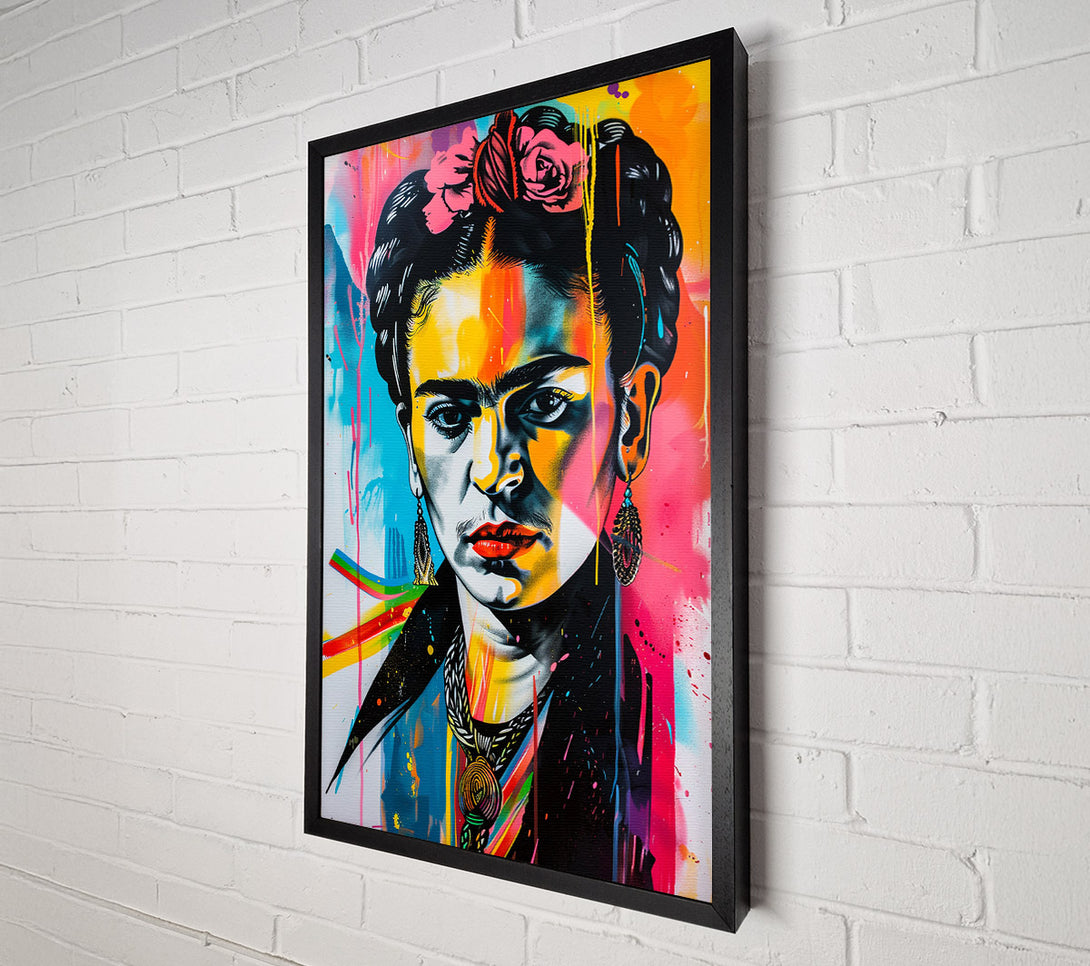  A Canvas Print of Frida Kahlo Splash Canvas Art