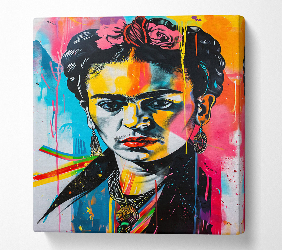  A Canvas Print of Frida Kahlo Splash Canvas Art