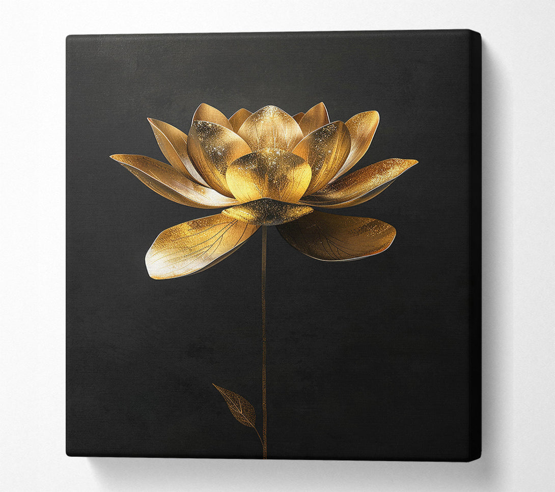  A Canvas Print of Golden Lotus Canvas Art