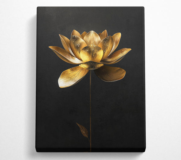  A Canvas Print of Golden Lotus Canvas Art