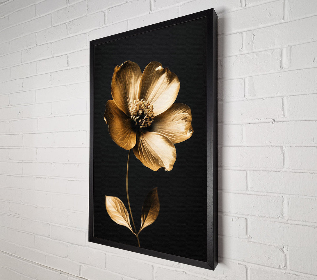  A Canvas Print of Gilded Bloom Canvas Art
