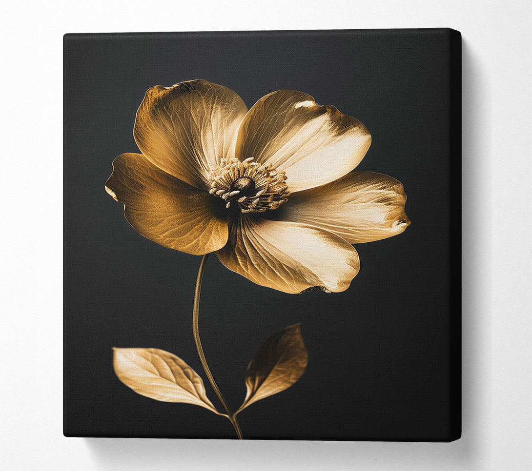  A Canvas Print of Gilded Bloom Canvas Art