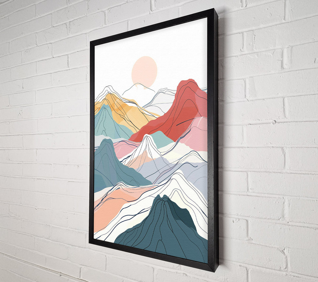  A Canvas Print of Mountain Range Canvas Print