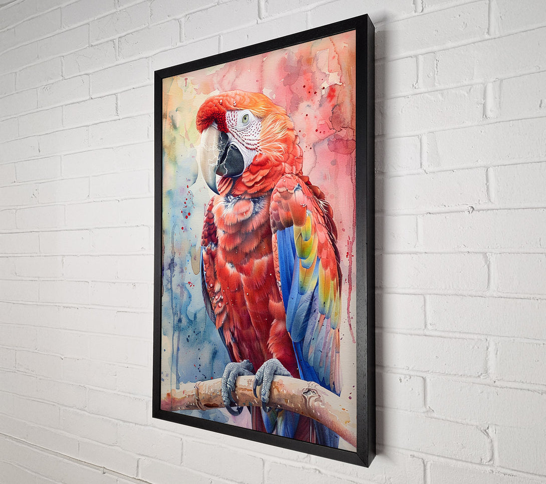  A Canvas Print of Scarlet Splendor Canvas Wall Art