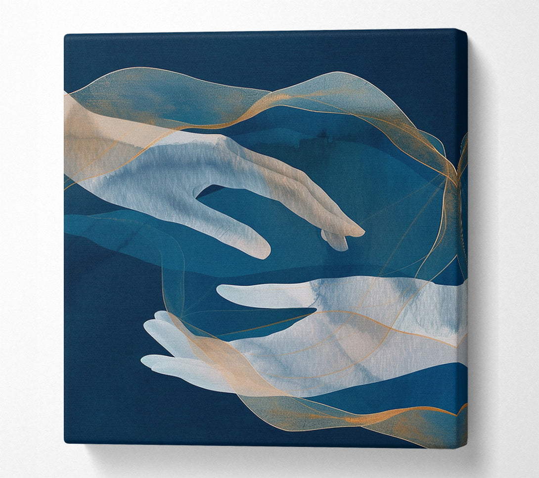  A Canvas Print of Helping Hands Canvas Print