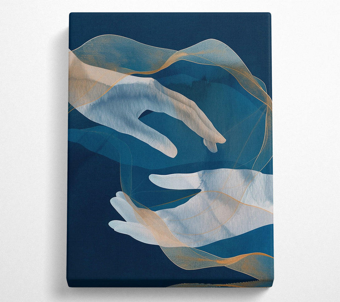  A Canvas Print of Helping Hands Canvas Print