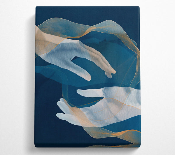  A Canvas Print of Helping Hands Canvas Print