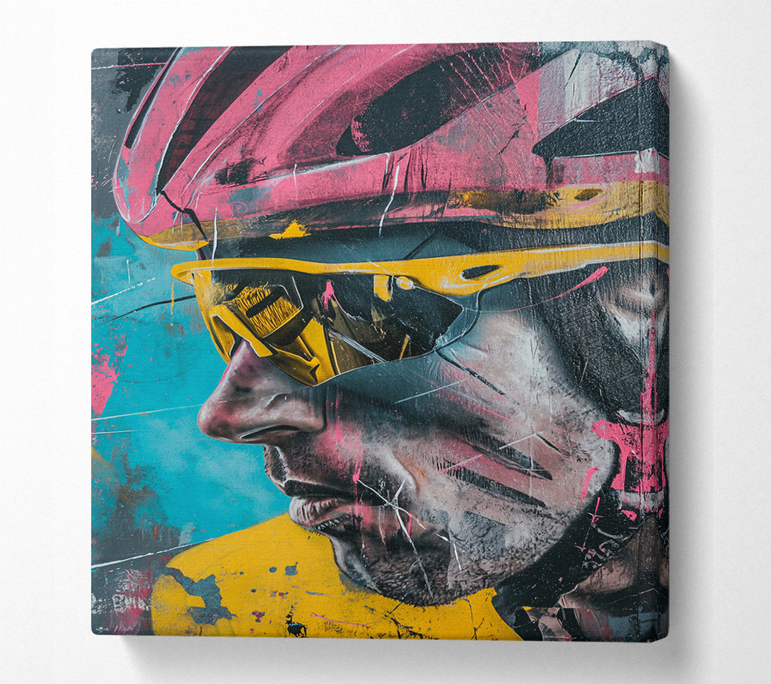  A Canvas Print of The Cyclist Canvas Print