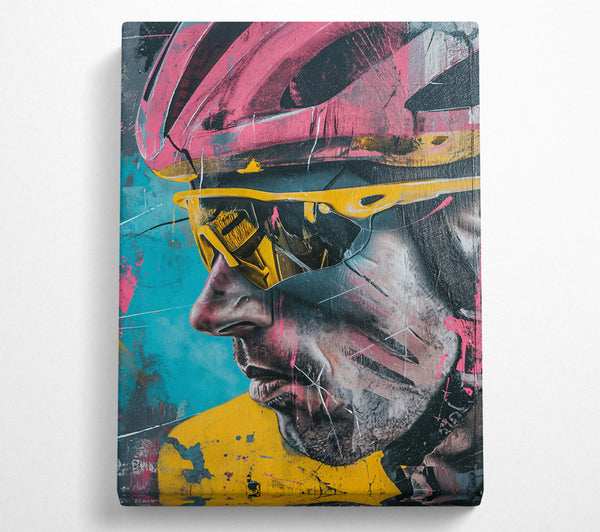  A Canvas Print of The Cyclist Canvas Print