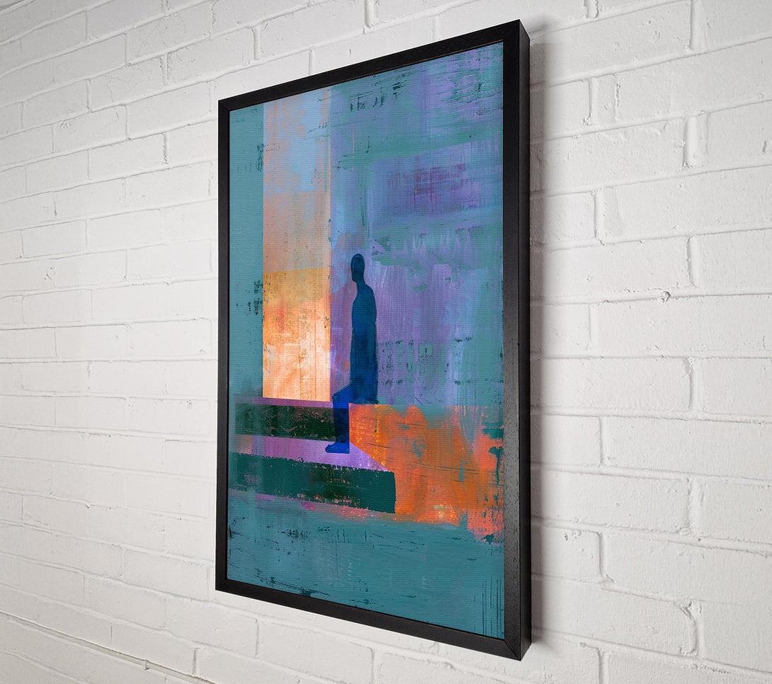  A Canvas Print of The Lonesome Figure Canvas Print