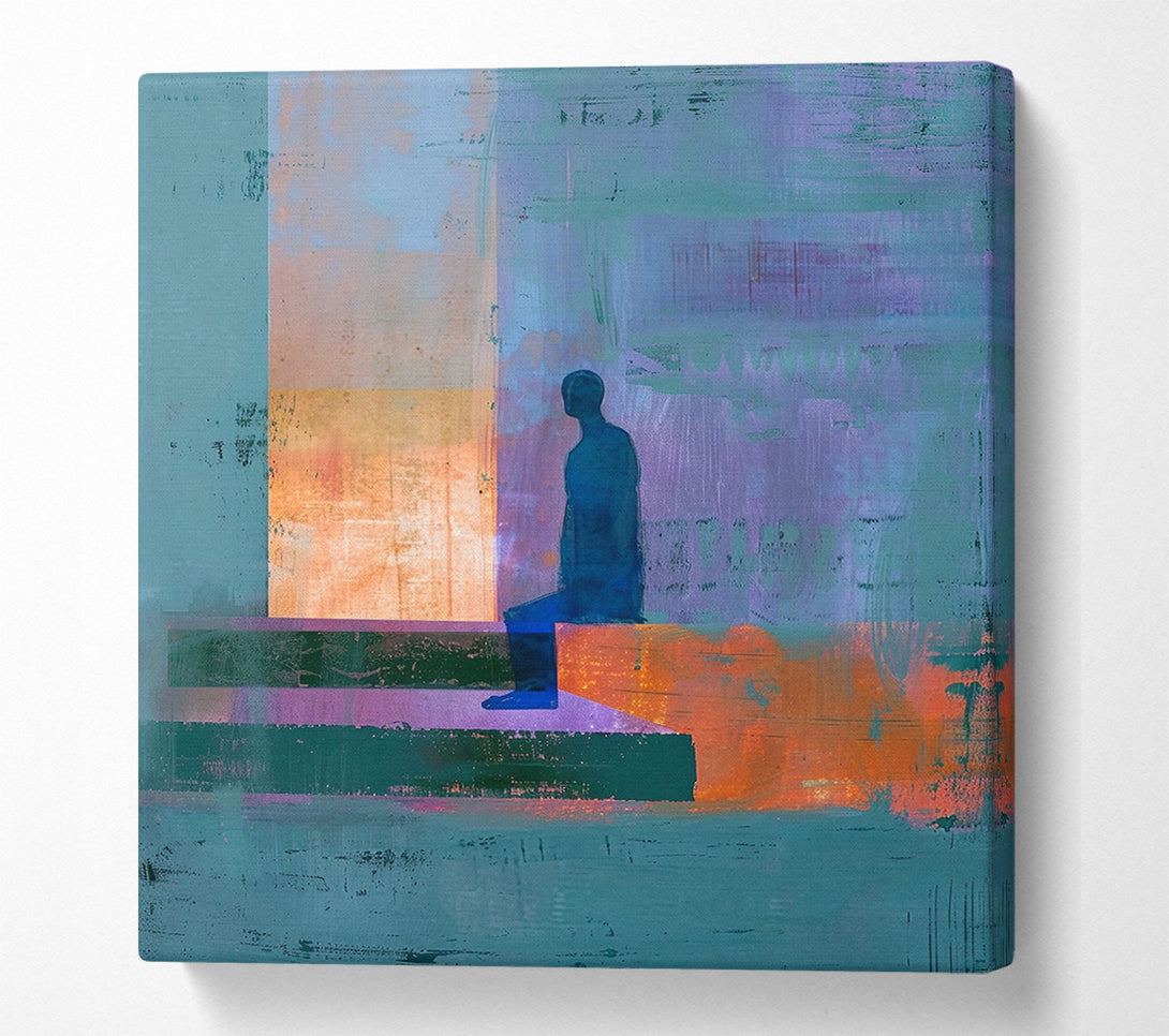  A Canvas Print of The Lonesome Figure Canvas Print