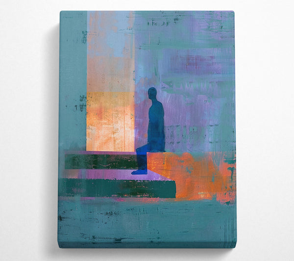  A Canvas Print of The Lonesome Figure Canvas Print