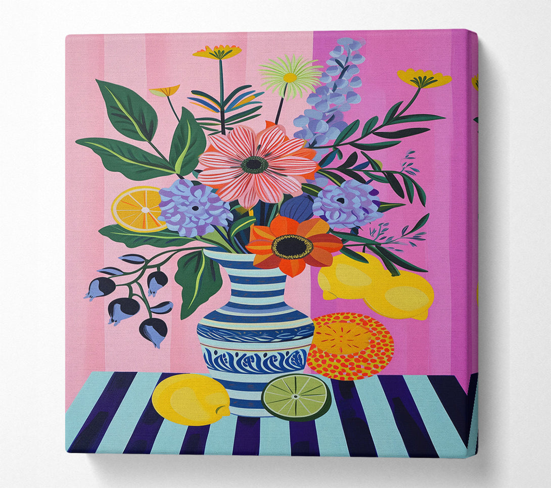  A Canvas Print of Citrus Burst Canvas Wall Art