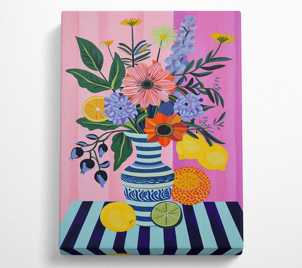  A Canvas Print of Citrus Burst Canvas Wall Art