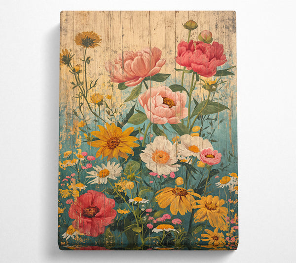  A Canvas Print of Vintage Garden Canvas Art