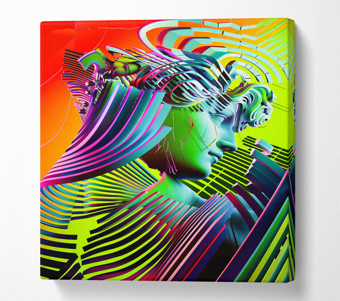  A Canvas Print of The Goddess Of Digital Dreams Canvas Art