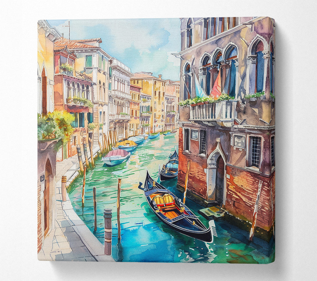  A Canvas Print of Venice Canal Canvas Wall Art