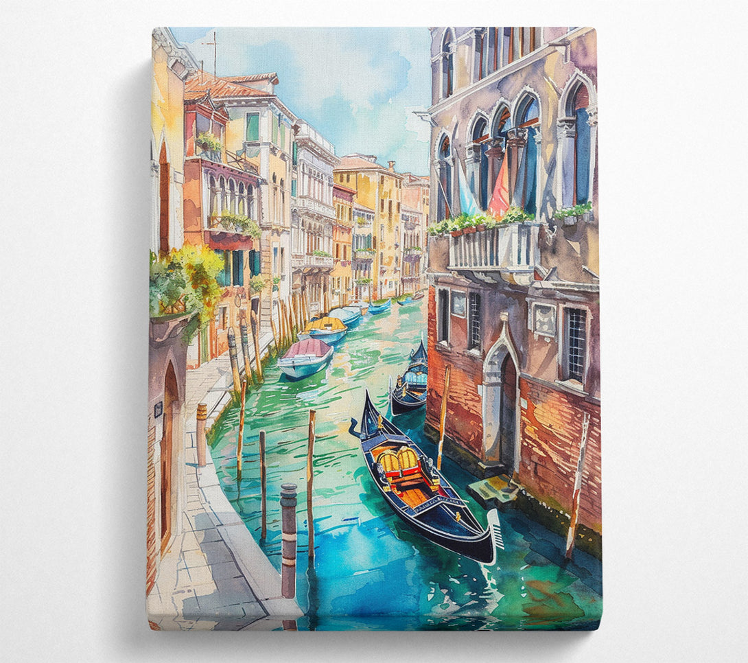  A Canvas Print of Venice Canal Canvas Wall Art