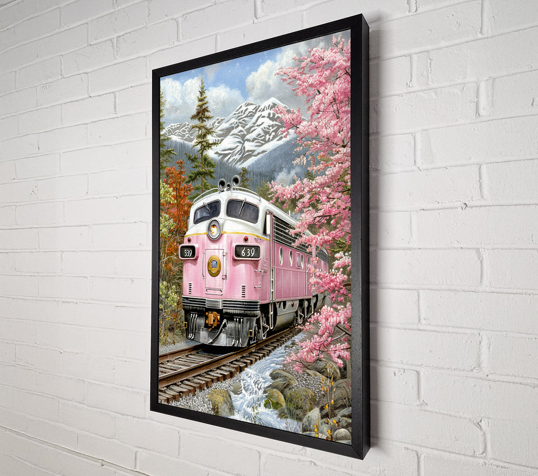  A Canvas Print of The Pink Train Canvas Art