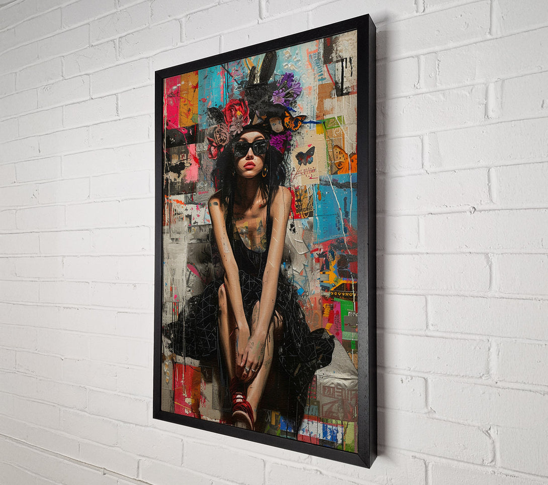  A Canvas Print of Flower Crowned Beauty Canvas Print