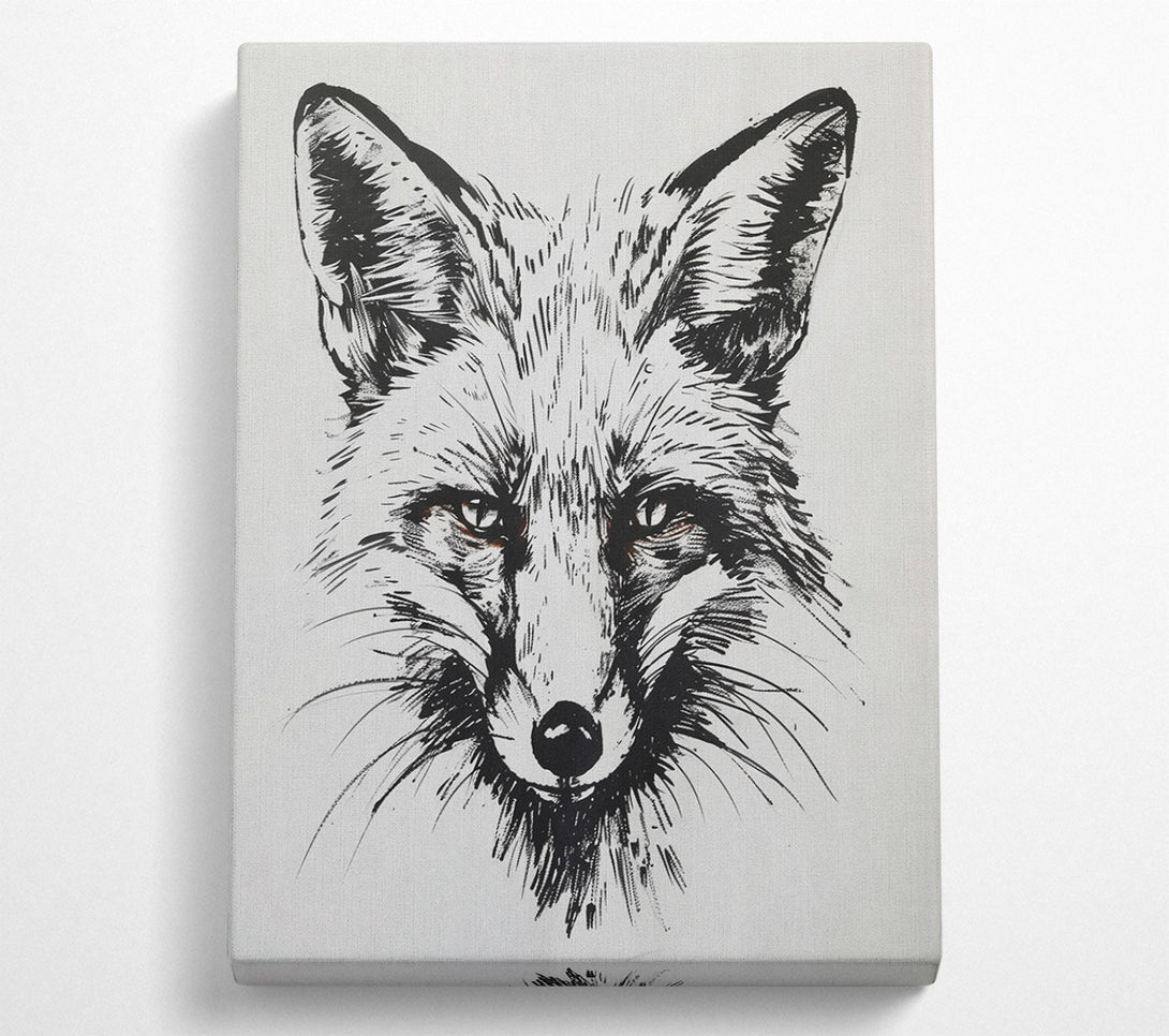  A Canvas Print of Foxy Canvas Wall Art