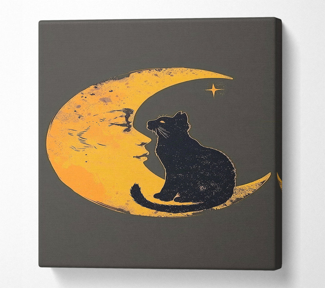  A Canvas Print of Luna And Her Kitten Canvas Art