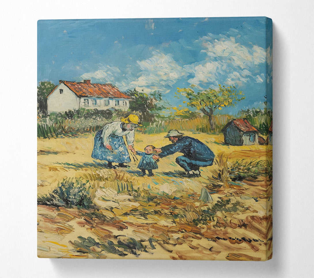  A Canvas Print of First Steps Canvas Print