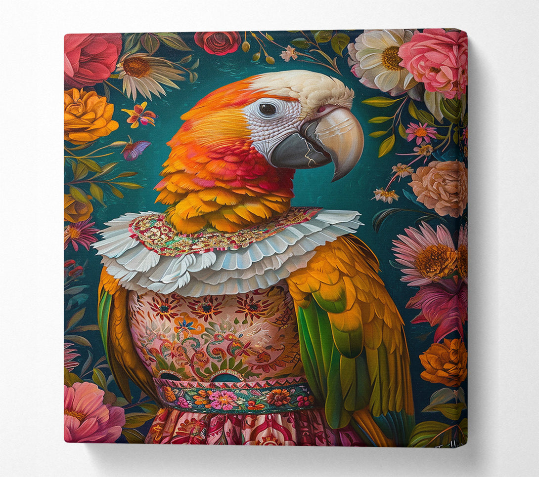  A Canvas Print of Polly The Parrot Canvas Wall Art