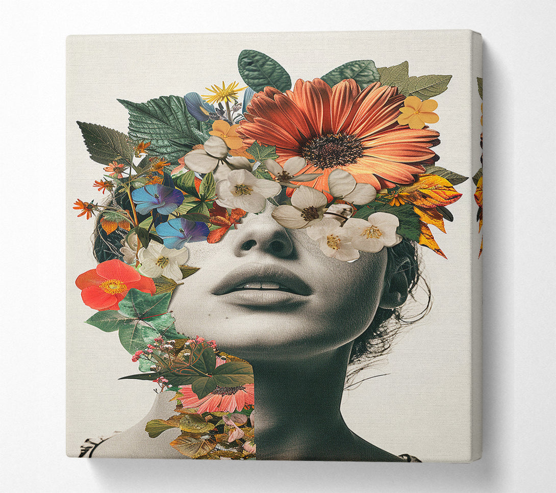  A Canvas Print of Flora Woman Canvas Wall Art