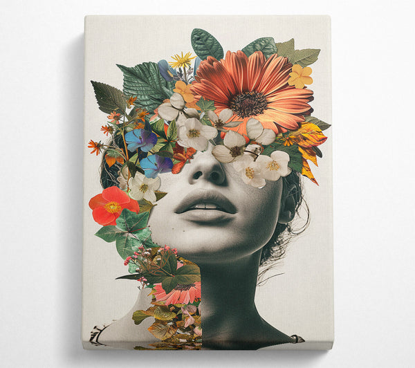  A Canvas Print of Flora Woman Canvas Wall Art