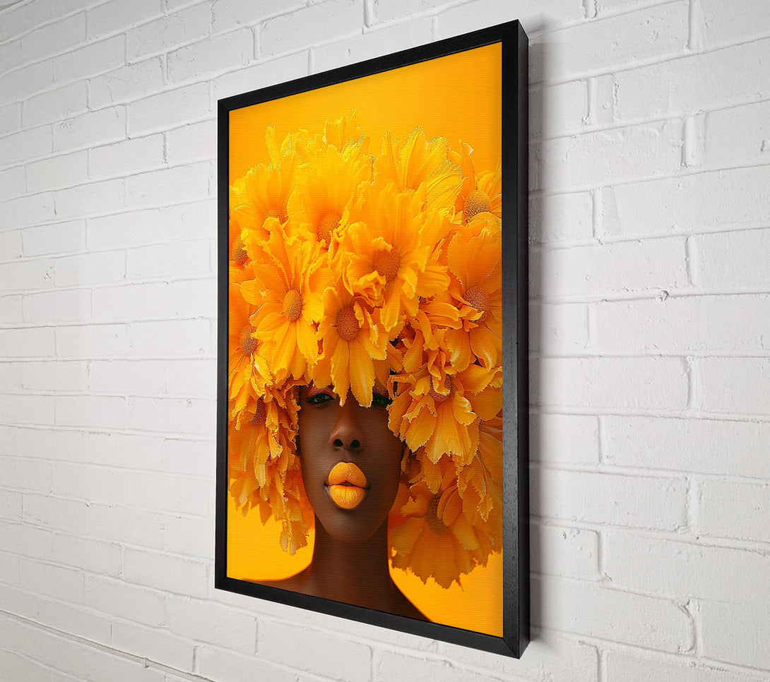  A Canvas Print of Golden Sunflower Queen Canvas Print