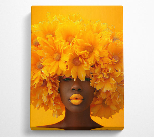  A Canvas Print of Golden Sunflower Queen Canvas Print