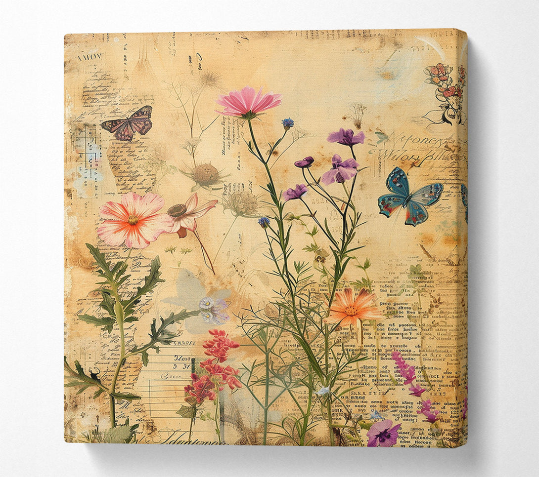 A Canvas Print of Vintage Botanical Canvas Print