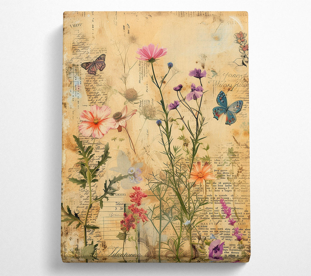  A Canvas Print of Vintage Botanical Canvas Print