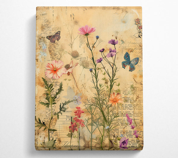  A Canvas Print of Vintage Botanical Canvas Print