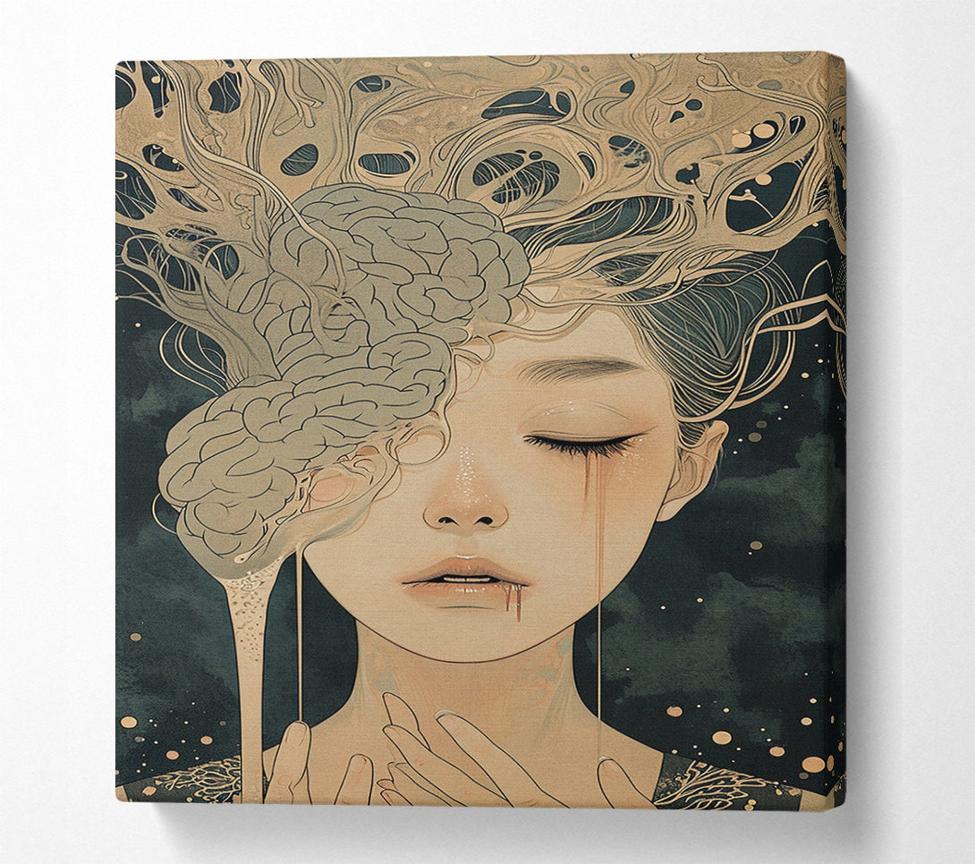  A Canvas Print of The Weeping Mind Canvas Wall Art