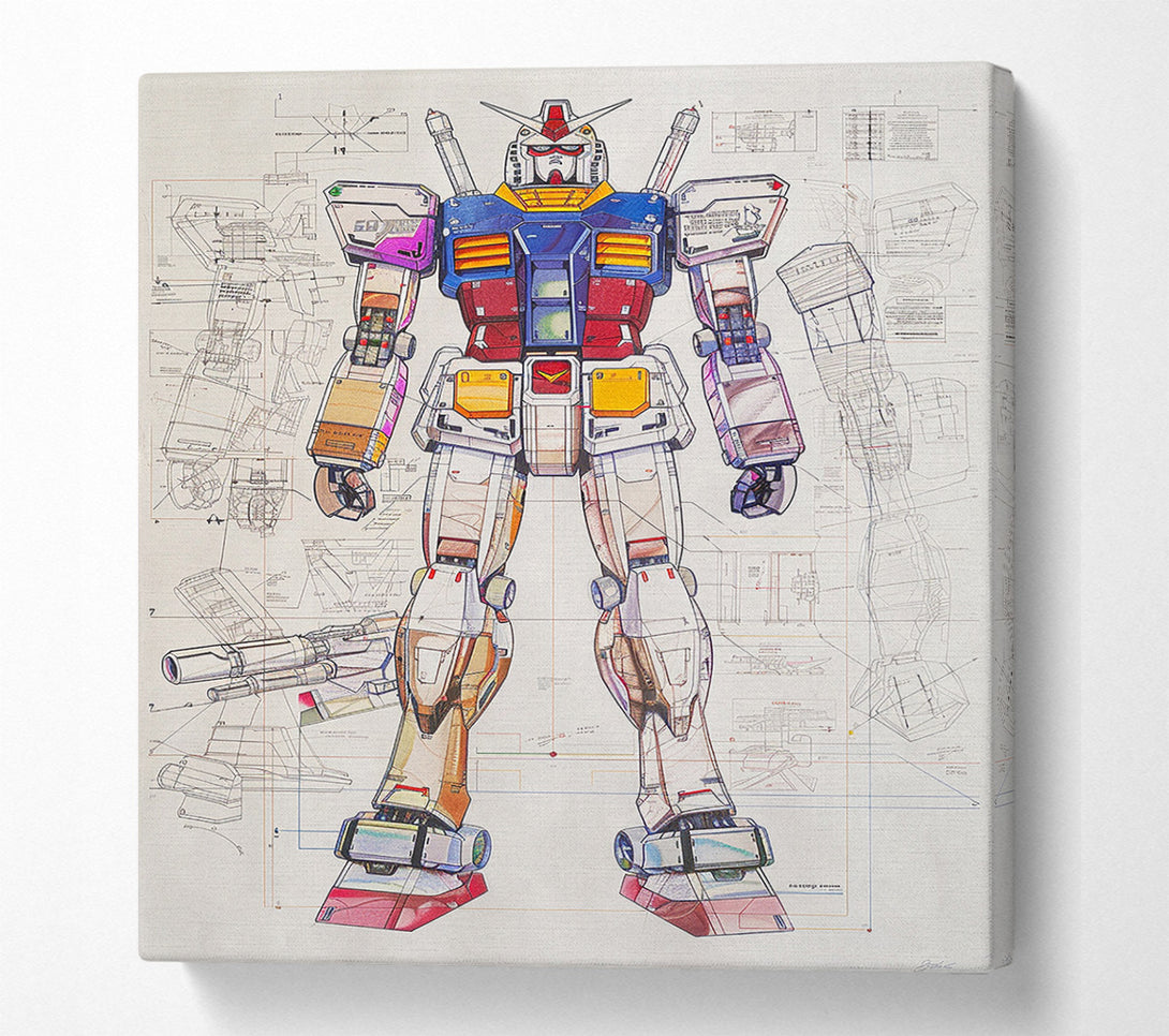  A Canvas Print of The Giant Mecha Canvas Wall Art