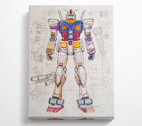  A Canvas Print of The Giant Mecha Canvas Wall Art