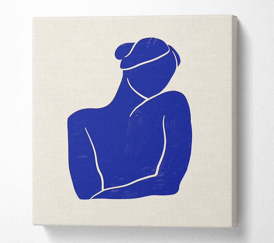  A Canvas Print of Blue Lady Canvas Print