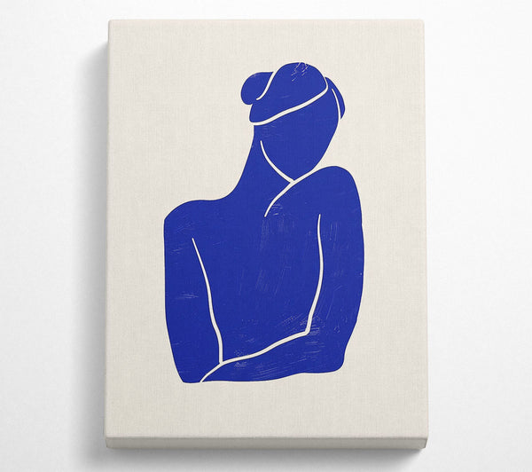  A Canvas Print of Blue Lady Canvas Print