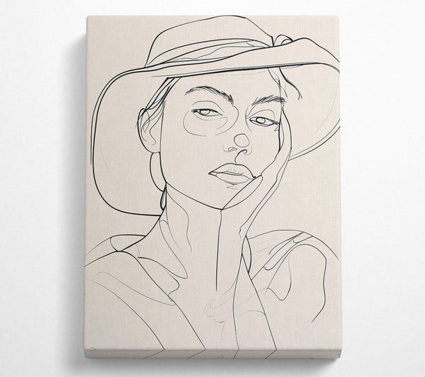  A Canvas Print of Contemplation Canvas Print