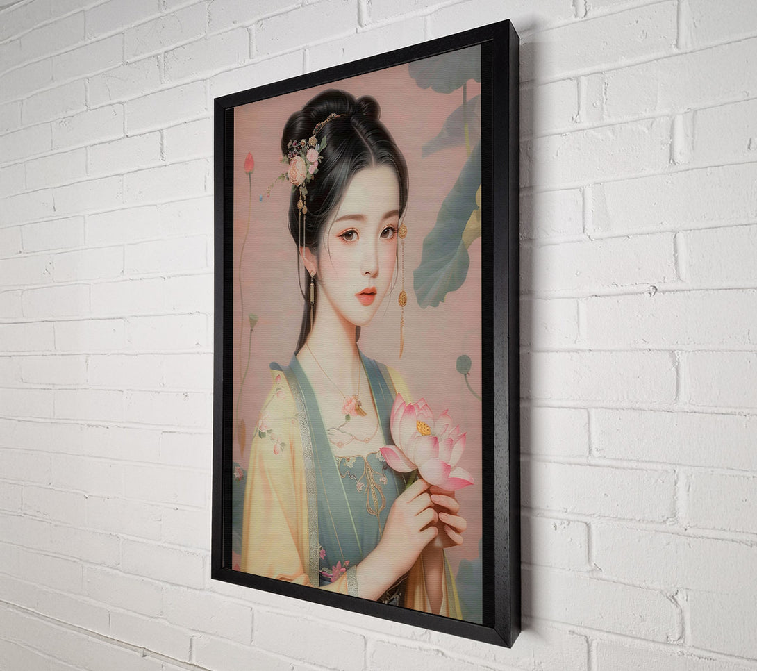  A Canvas Print of A Beauty In The Garden Canvas Art