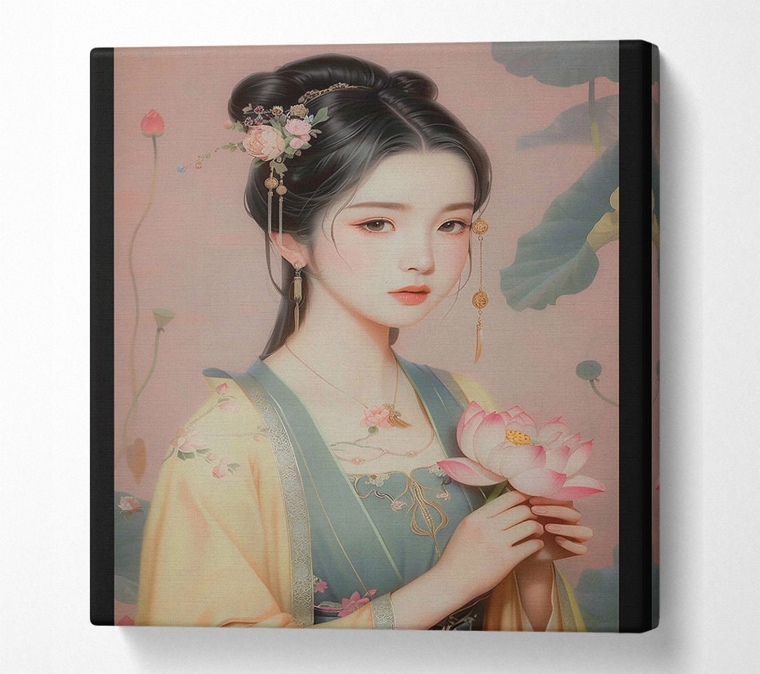  A Canvas Print of A Beauty In The Garden Canvas Art