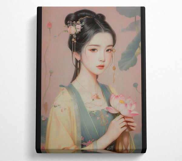  A Canvas Print of A Beauty In The Garden Canvas Art